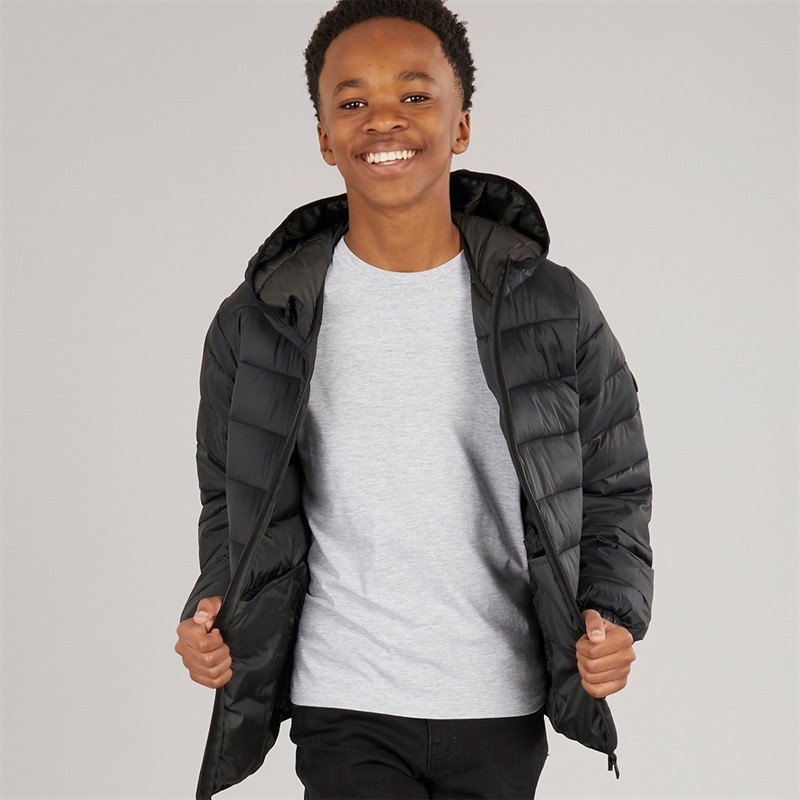 JACK & JONES Junge Wilson Puffer Jacke Schwarz