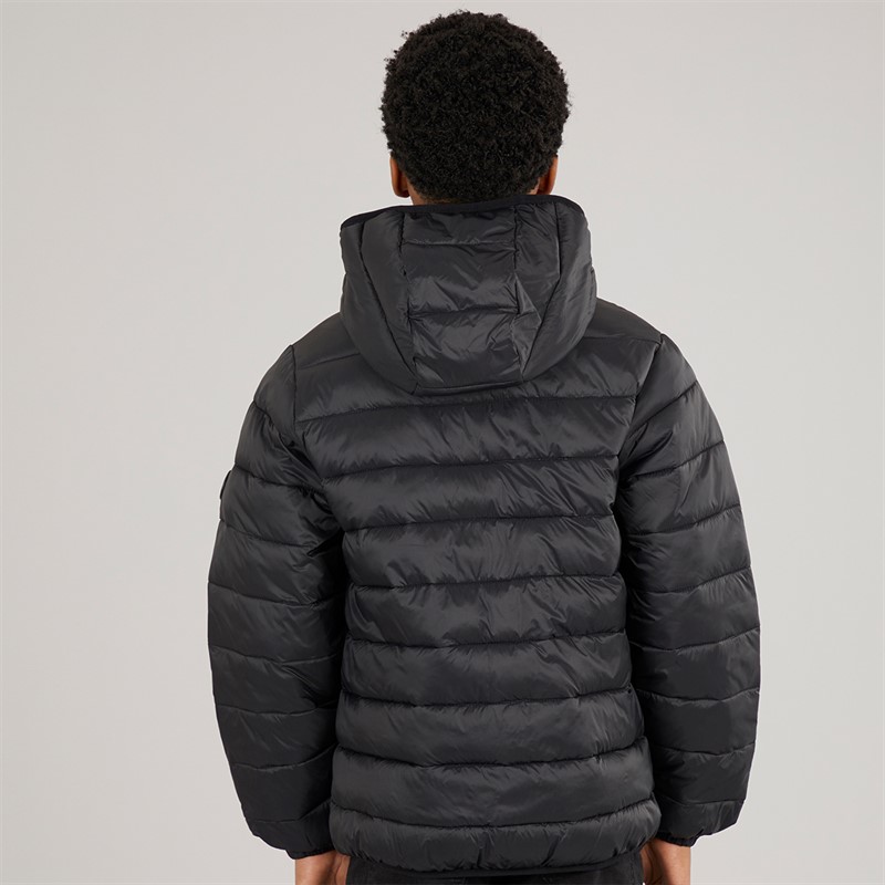 JACK & JONES Junge Wilson Puffer Jacke Schwarz