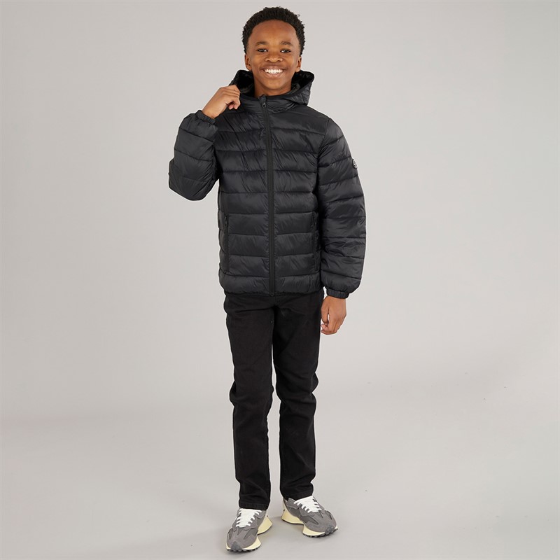 JACK & JONES Junge Wilson Puffer Jacke Schwarz