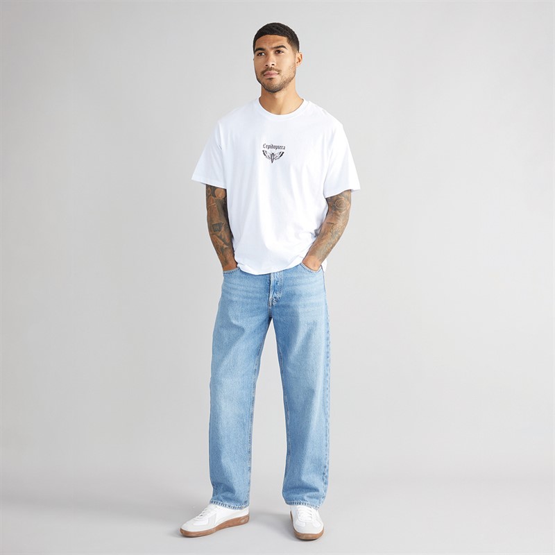 JACK & JONES Mens Eddie Original SBD 326 Jeans Blue Denim