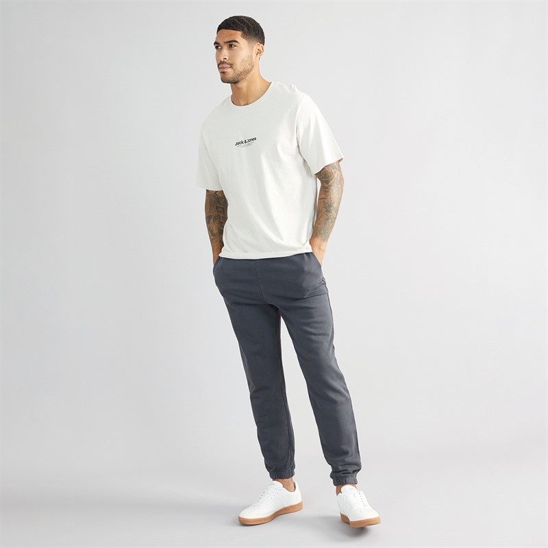 JACK & JONES Mens Morgan Charge Faded Joggers Castlerock