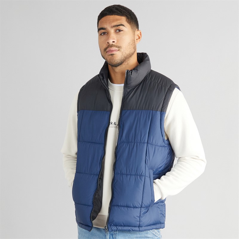 JACK & JONES Mens Hotis Bodywarmer Navy Blazer