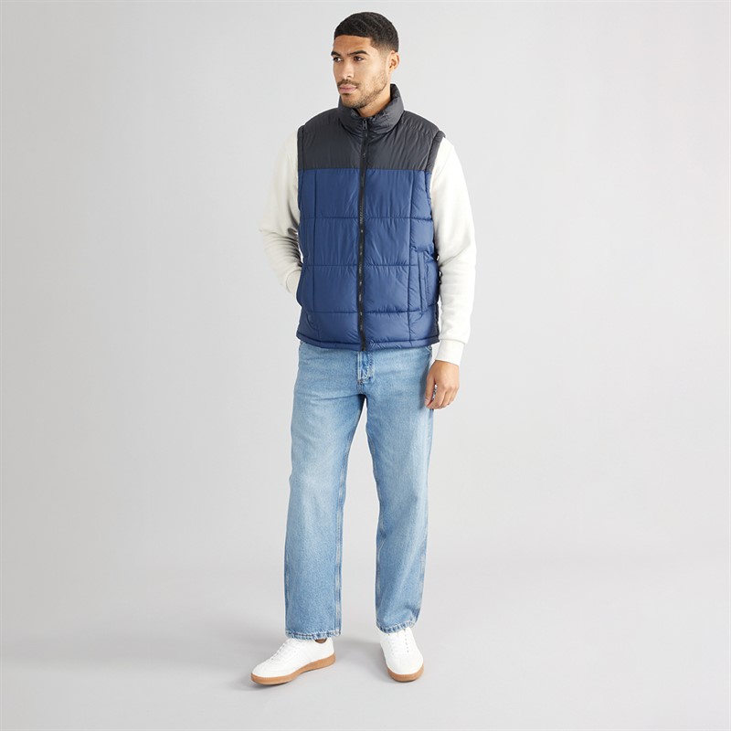 JACK & JONES Mens Hotis Bodywarmer Navy Blazer