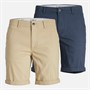 JACK & JONES JJ Dave 2-pak szorty chino dla niego kolor granatowo-biały pieprz