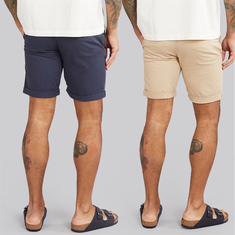 JACK & JONES Herre JJ Dave To Pak Chino Shorts Navy / White Peppper