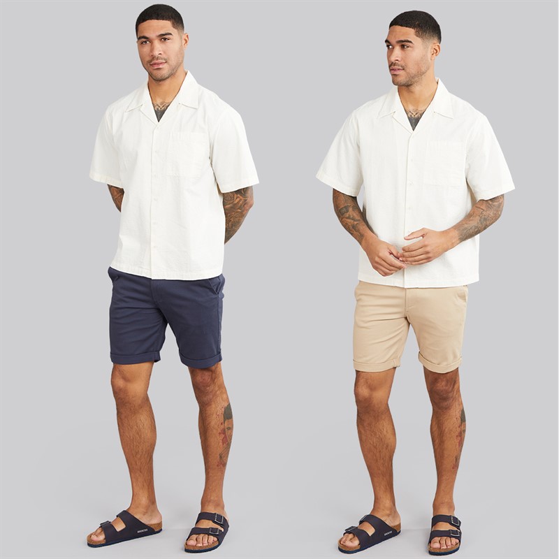 JACK & JONES Herre JJ Dave To Pak Chino Shorts Navy / White Peppper