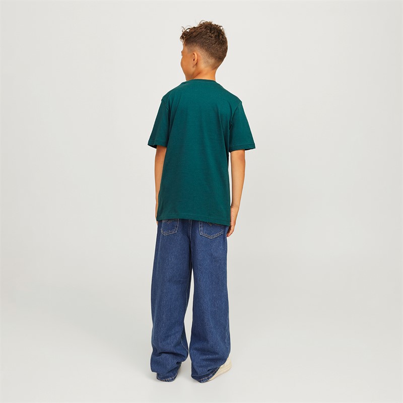 JACK & JONES Boys Corp Logo T-Shirt Deep Teal