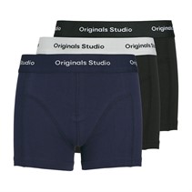 JACK & JONES Boys Vesterbro Three Pack Trunks Ocean Cavern/Black/BIack