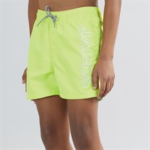 JACK & JONES Boys Fiji Swim Shorts Wild Lime