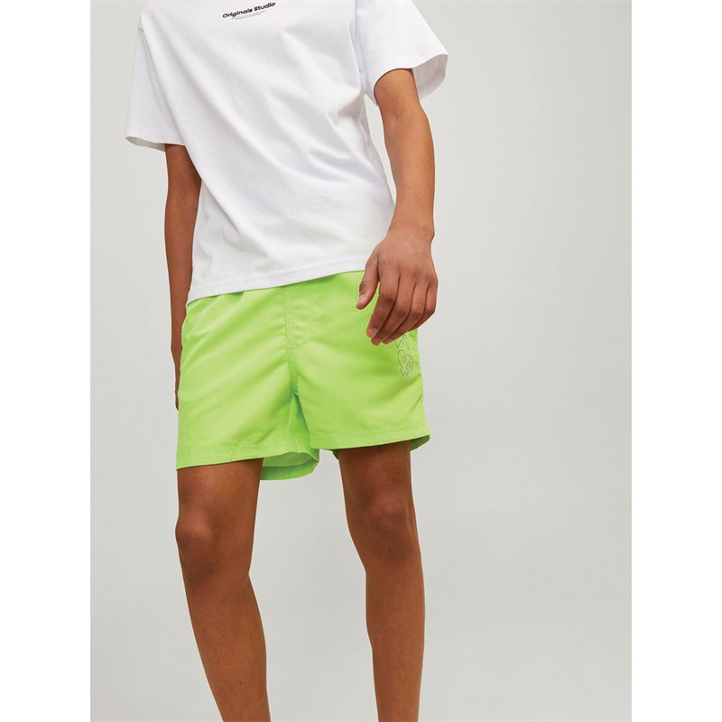 JACK & JONES Boys Fiji Swim Shorts Wild Lime
