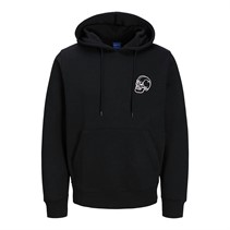 JACK & JONES Mens Jorbradley Frank Hoodie Black