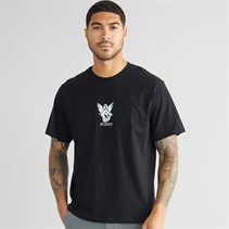 JACK & JONES Mens Jorbradley Grif T-Shirt Black