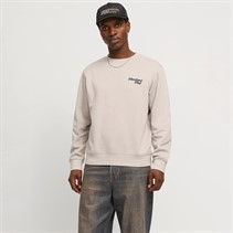 JACK & JONES Mens Jorbradley Cleveland Sweatshirt Moonbeam
