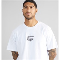JACK & JONES Mens Jorbradley Grif T-Shirt Bright White