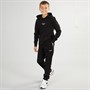 JACK & JONES Junge Cover Script Hoodie und Jogginghose Trainingsanzug Schwarz