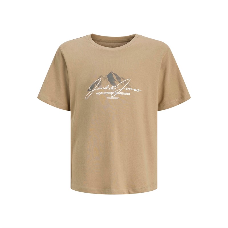 JACK & JONES Junge Berge Zwei Pack T Shirts Silver Mink/Asphalt