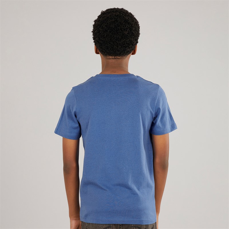 JACK & JONES Junge Atfal 3er-Pack T-Shirts Kobaltblau / Weiß / Marine Druck