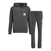 JACK & JONES Drenge Drive Sweat Hættetrøje Og Joggingbukser Træningsdragt Asfalt