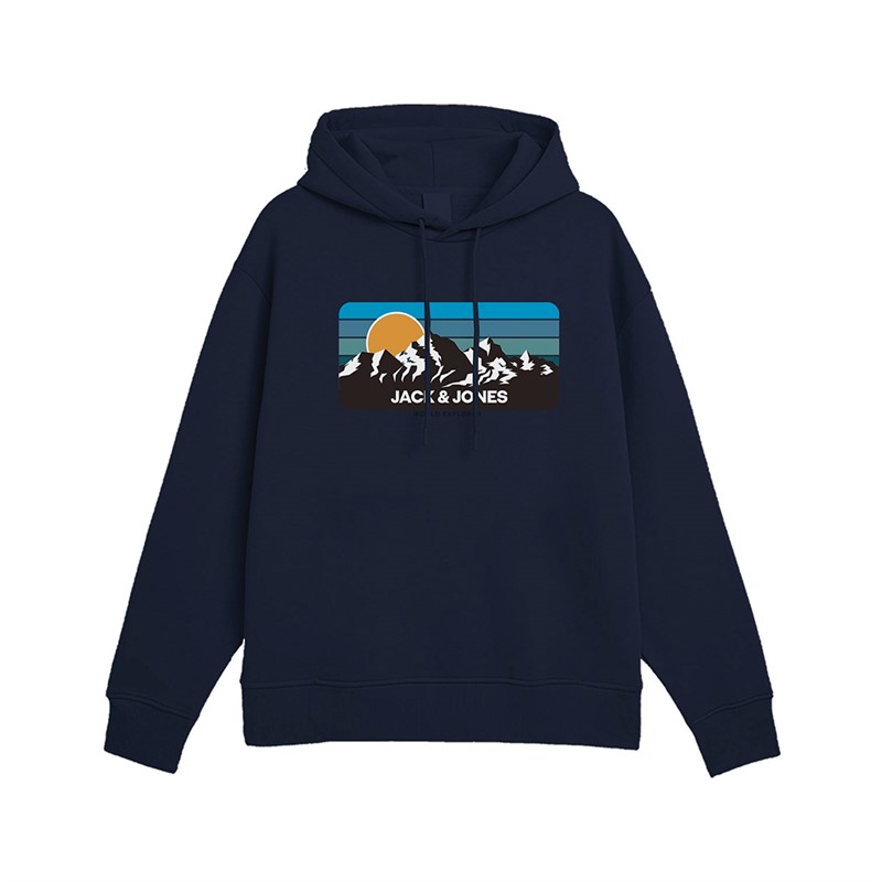 JACK & JONES Sweat à Capuche Garçon Peak Marine - Taille 152