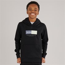 JACK & JONES Jongens Frederiksberg Box Hoodie Zwart