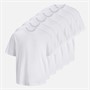 JACK & JONES Mens Gust Oversized Six Pack T-Shirts White