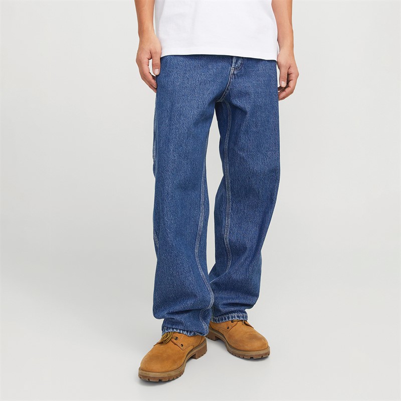 JACK & JONES Mens Alex Carpenter AKM 840 Jeans Blue Denim - Size 36/34