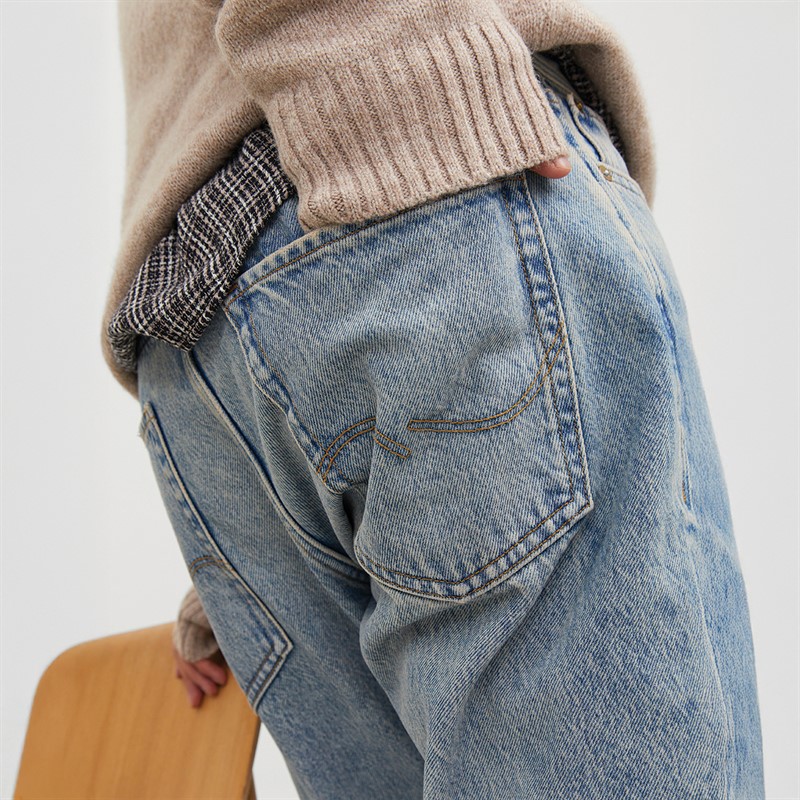 JACK & JONES Mens Chris Original SBD 333 Jeans Blue Denim