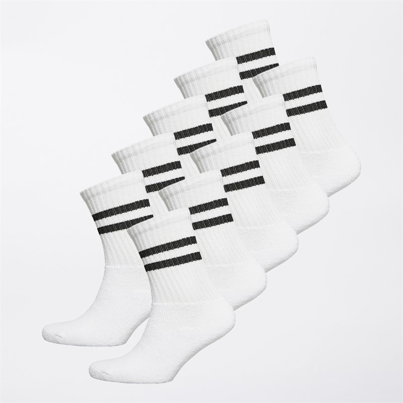 JACK & JONES Junior Junge Zehnerpack Socken Weiß