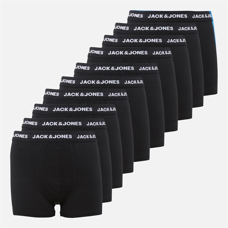 JACK & JONES Boys Ten Pack Trunks Black