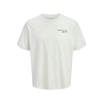 JACK & JONES Mens Bradley Park Motel Short Sleeve T-Shirt Cloud Dancer