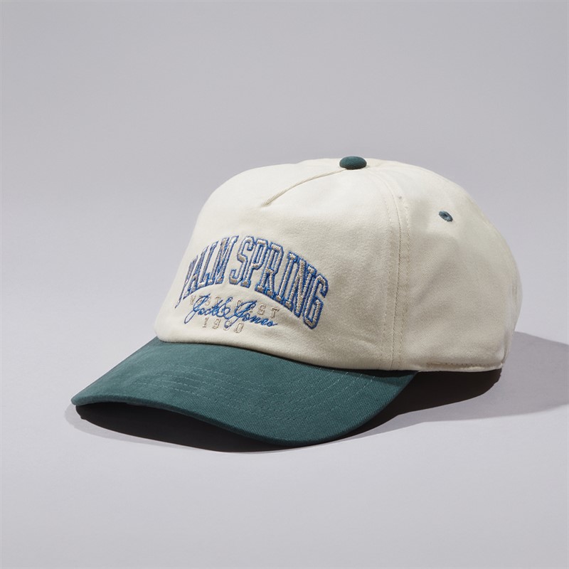 JACK & JONES Mens Palme Baseball Cap Moonbeam - Size OS