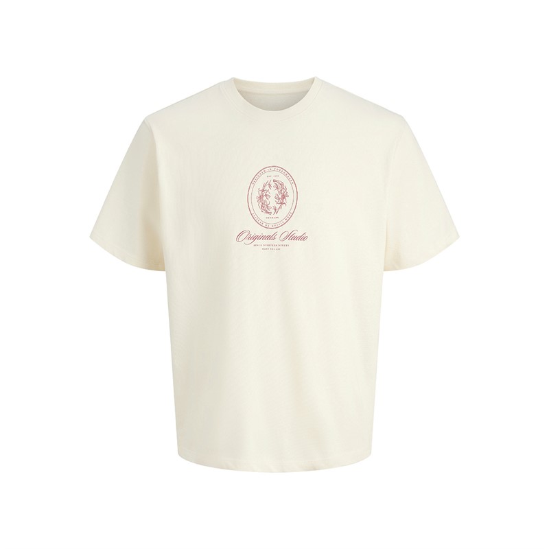 JACK & JONES T-shirt à Motif Graphique Jordia Garçon Blanc Antique - Taille 14-15Y