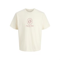 JACK & JONES Drenge Jordia Grafisk Front T-Shirt Antik Hvid