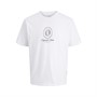 JACK & JONES Drenge Jordia Grafik Front T-Shirt Bright White
