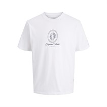 JACK & JONES Drenge Jordia Grafik Front T-Shirt Bright White
