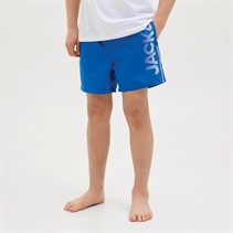 JACK & JONES Drenge Maui Splice Logo Badeshorts Tyrkisk Hav