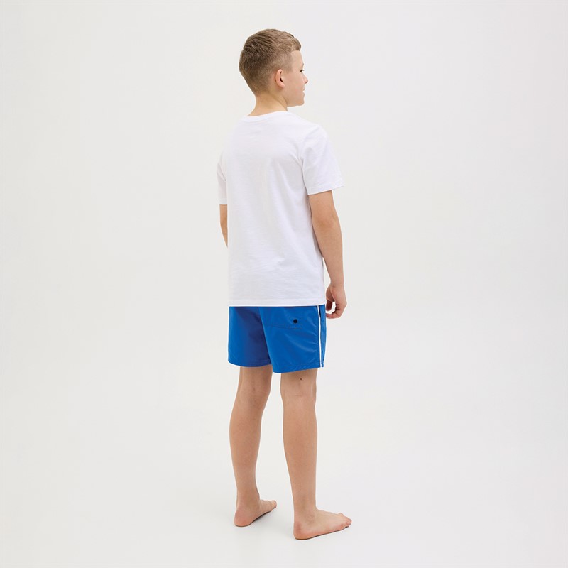 JACK & JONES Short de Bain Garçon Logo Maui Splice - Turquoise