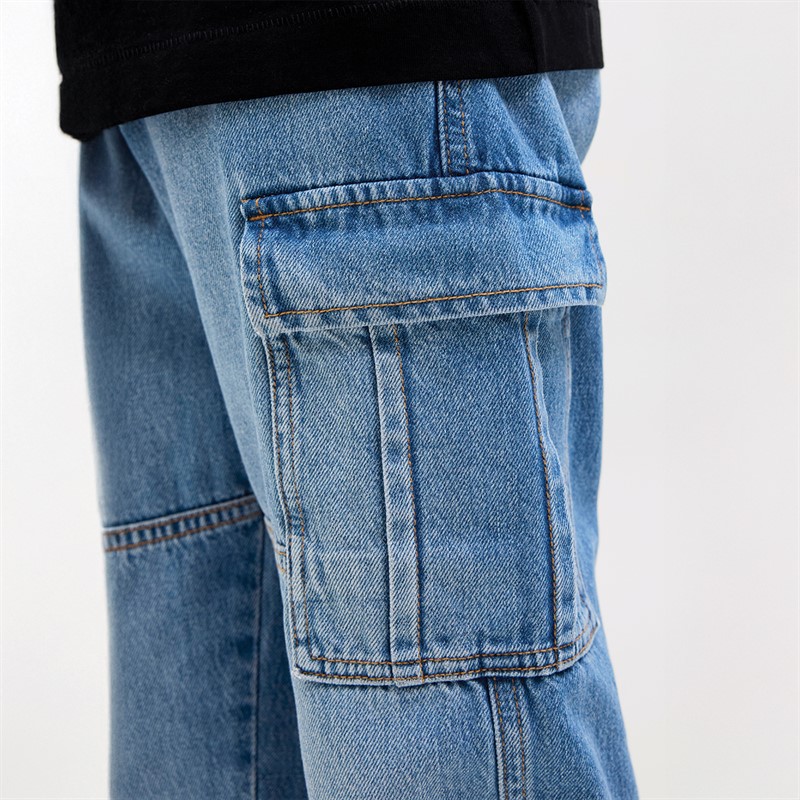 JACK & JONES Drenge Chris Wade Akm 247 Jeans Blå Denim