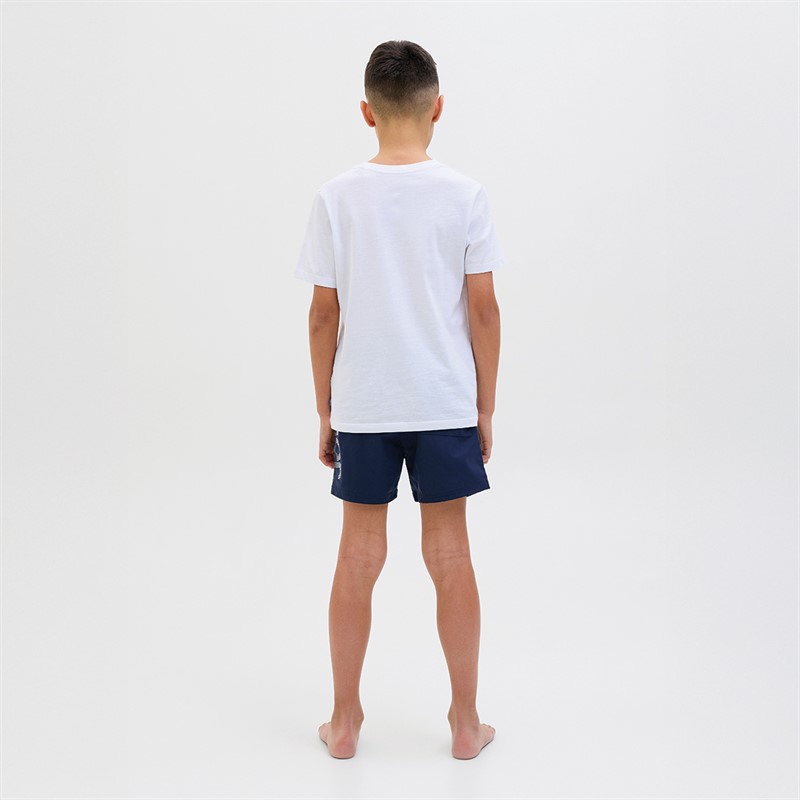 JACK & JONES Drenge Maui Splice Logo Badeshorts Navy Blazer