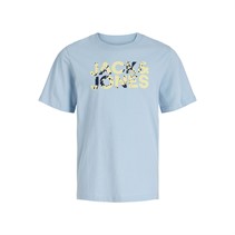JACK & JONES Boys Tyd Corp Splash T-Shirt Skyway