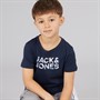 JACK & JONES Junge Bryan Corp Logo T Shirt Sky Captain