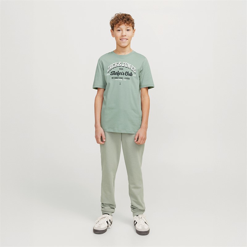 JACK & JONES Jongens Logo T Shirt Iceberg Groen