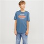 JACK & JONES Jongens Logo T-Shirt Oceanview