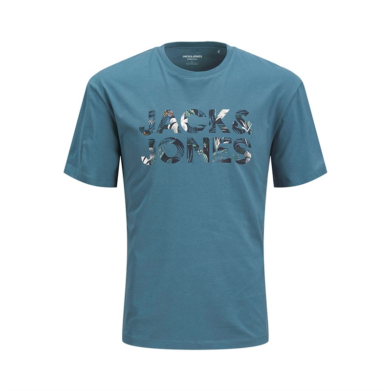 JACK & JONES Jongens Bryan Corp Logo T-Shirt Oceanview