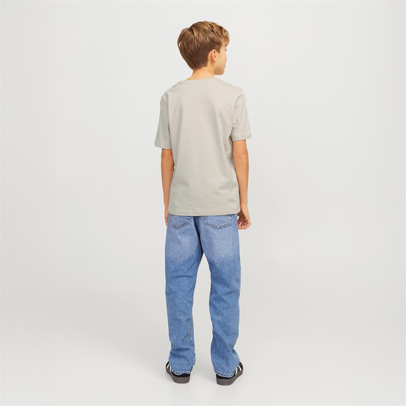 JACK & JONES Jongens Logo T-Shirt Moonbeam