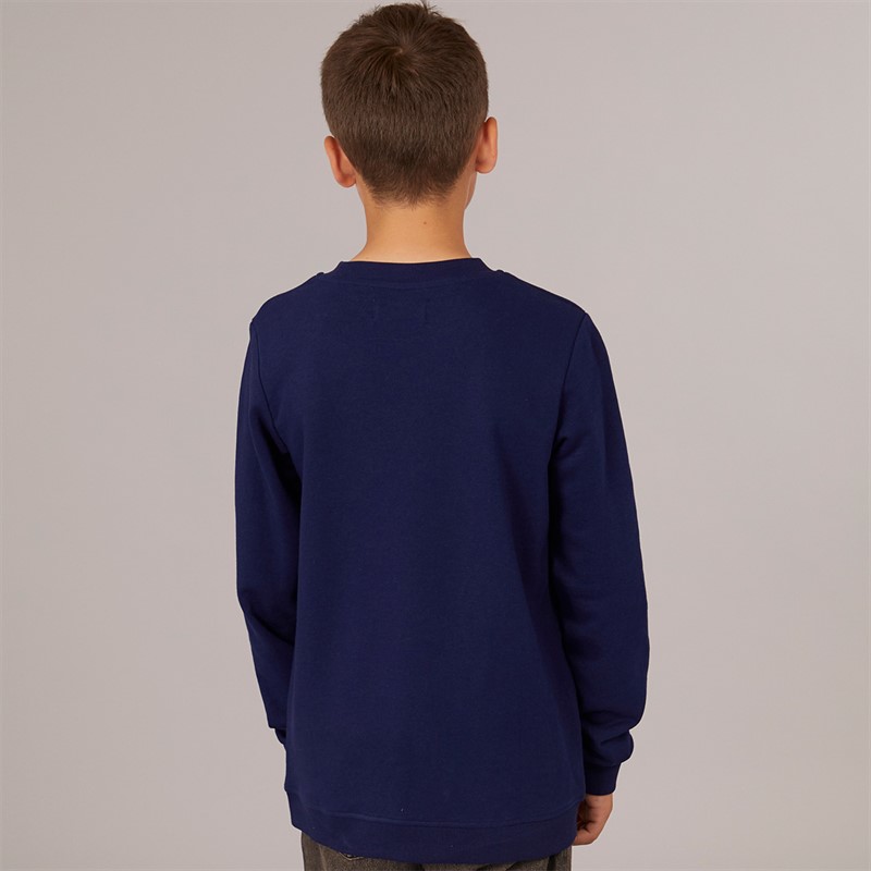JACK & JONES Boys TYD Corp Splash Sweatshirt Ocean Cavern