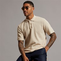 JACK & JONES Mens Kinsley Short Sleeve Polo Silver Lining