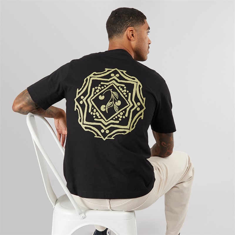 JACK & JONES Mens Paros Sketch T-Shirt Black