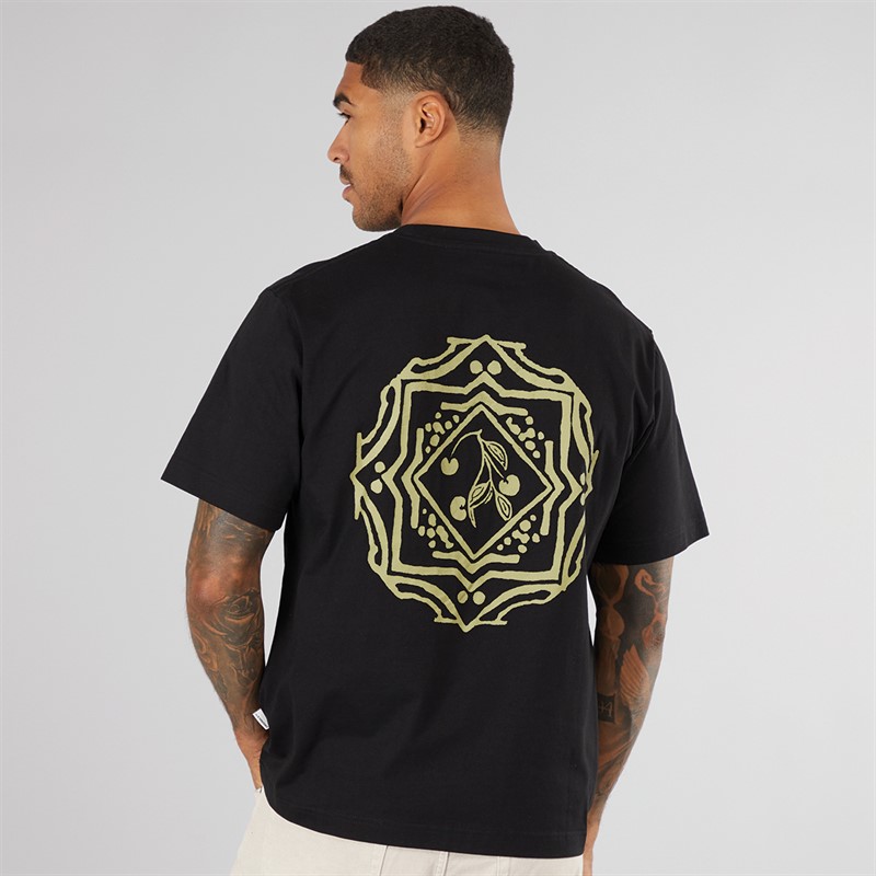 JACK & JONES Mens Paros Sketch T-Shirt Black