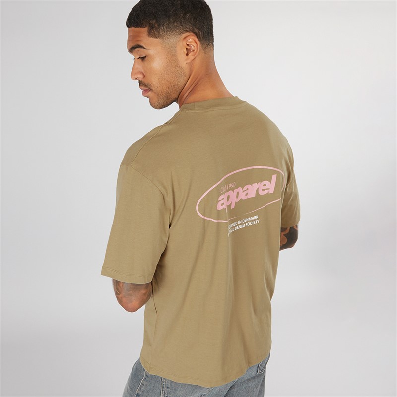 JACK & JONES Mens Bradley Graphic T-Shirt Coriander - Size M